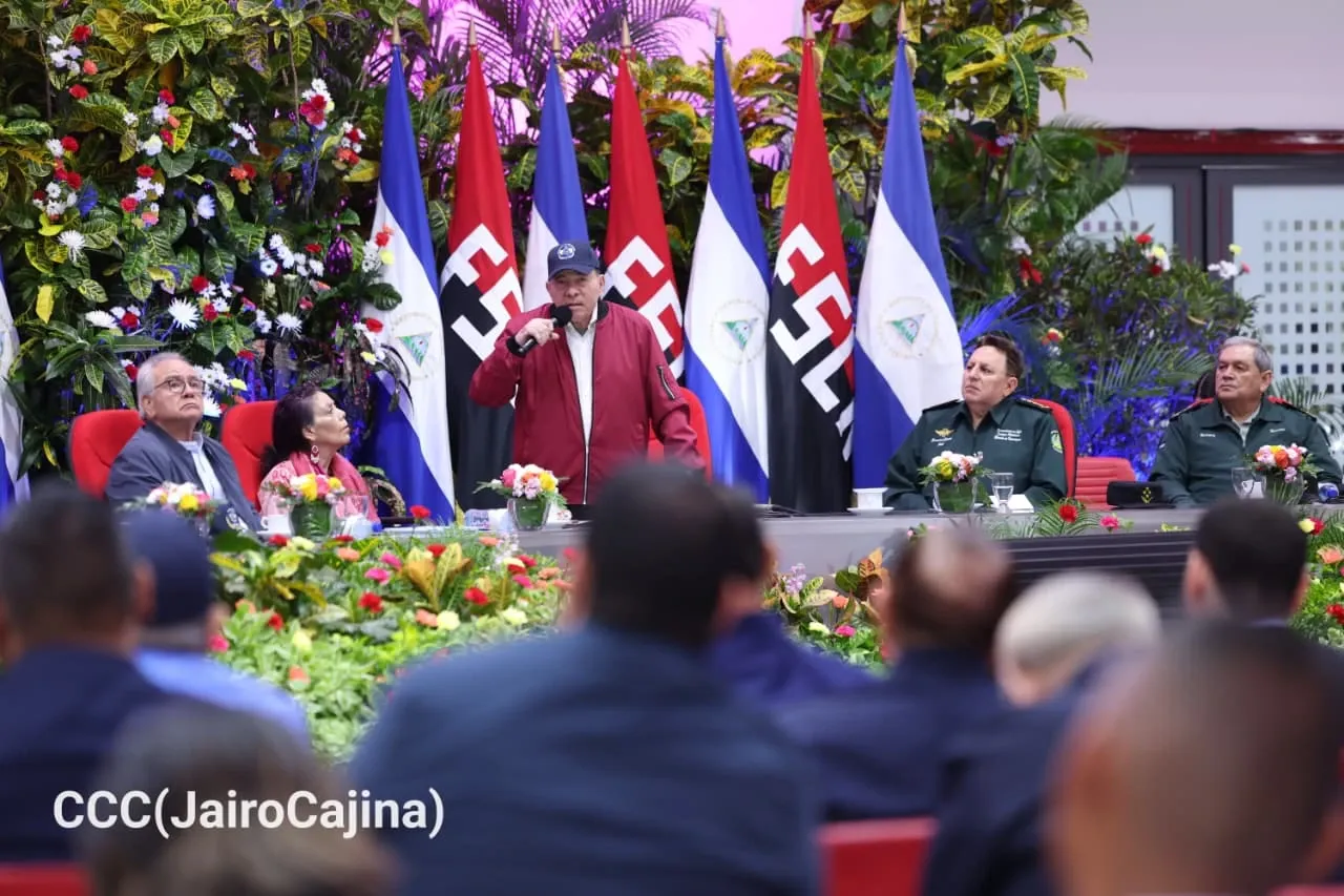 Acto del 47.º aniversario de fundación de la Fuerza Aérea y Defensa Antiaérea del Ejército de Nicaragua