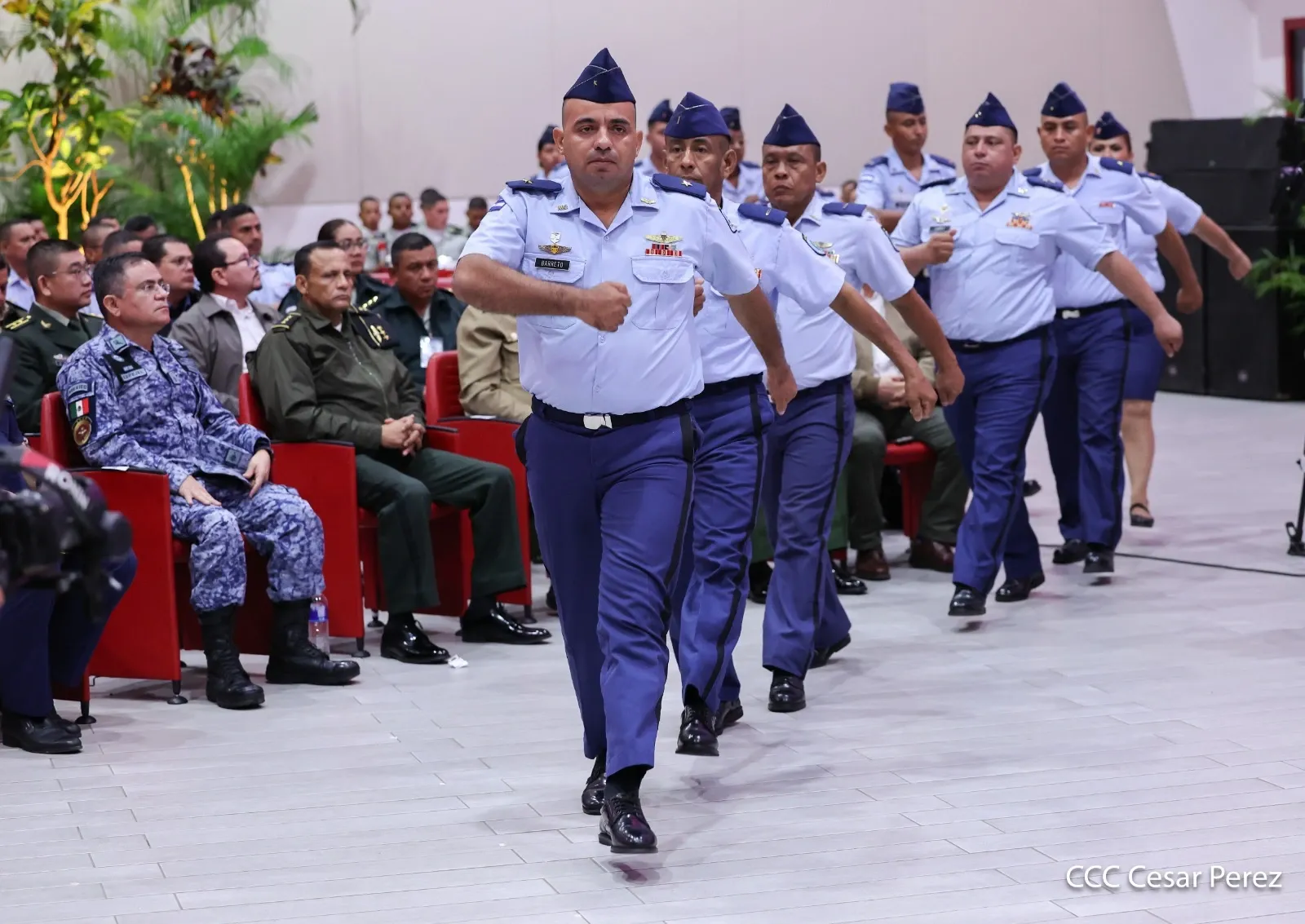 Acto del 47.º aniversario de fundación de la Fuerza Aérea y Defensa Antiaérea del Ejército de Nicaragua