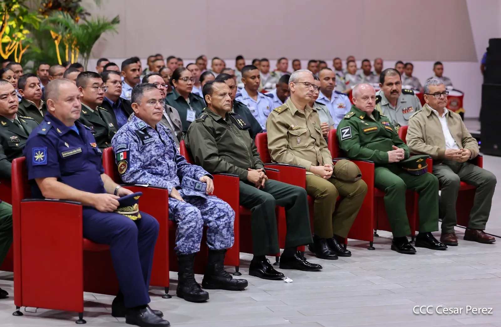Acto del 47.º aniversario de fundación de la Fuerza Aérea y Defensa Antiaérea del Ejército de Nicaragua