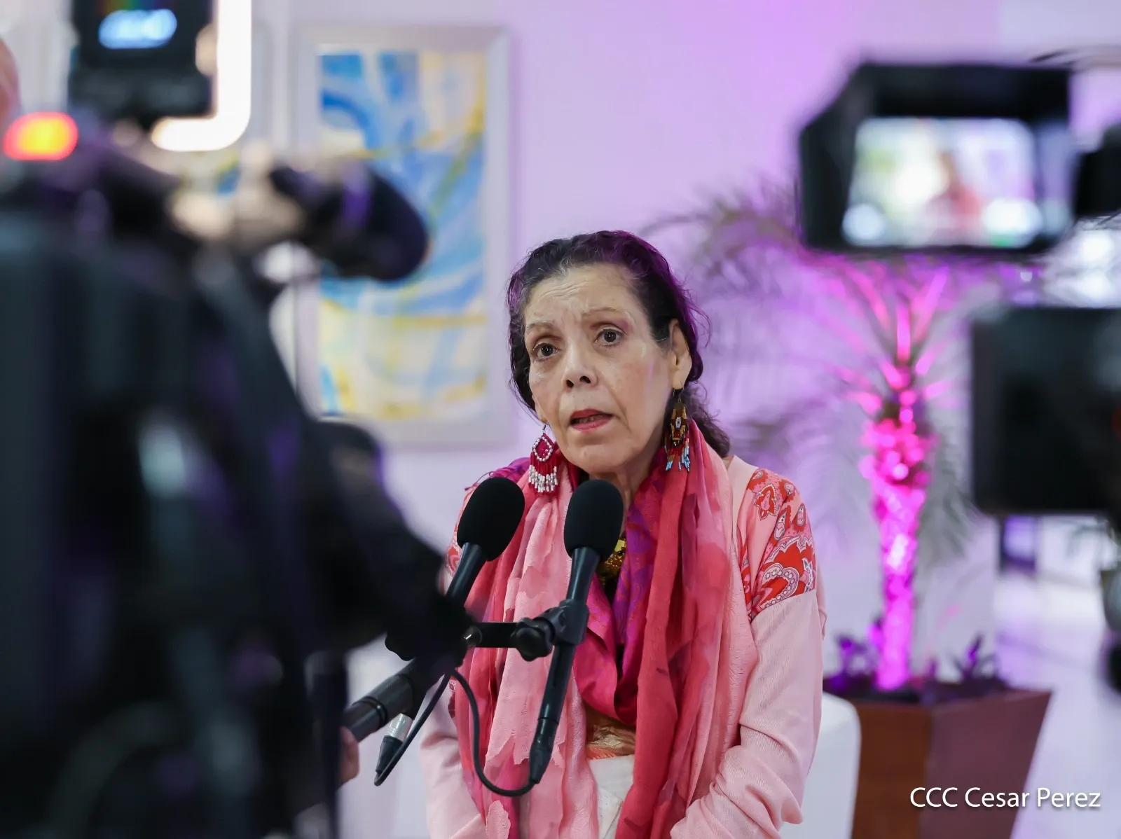Acto del 47.º aniversario de fundación de la Fuerza Aérea y Defensa Antiaérea del Ejército de Nicaragua