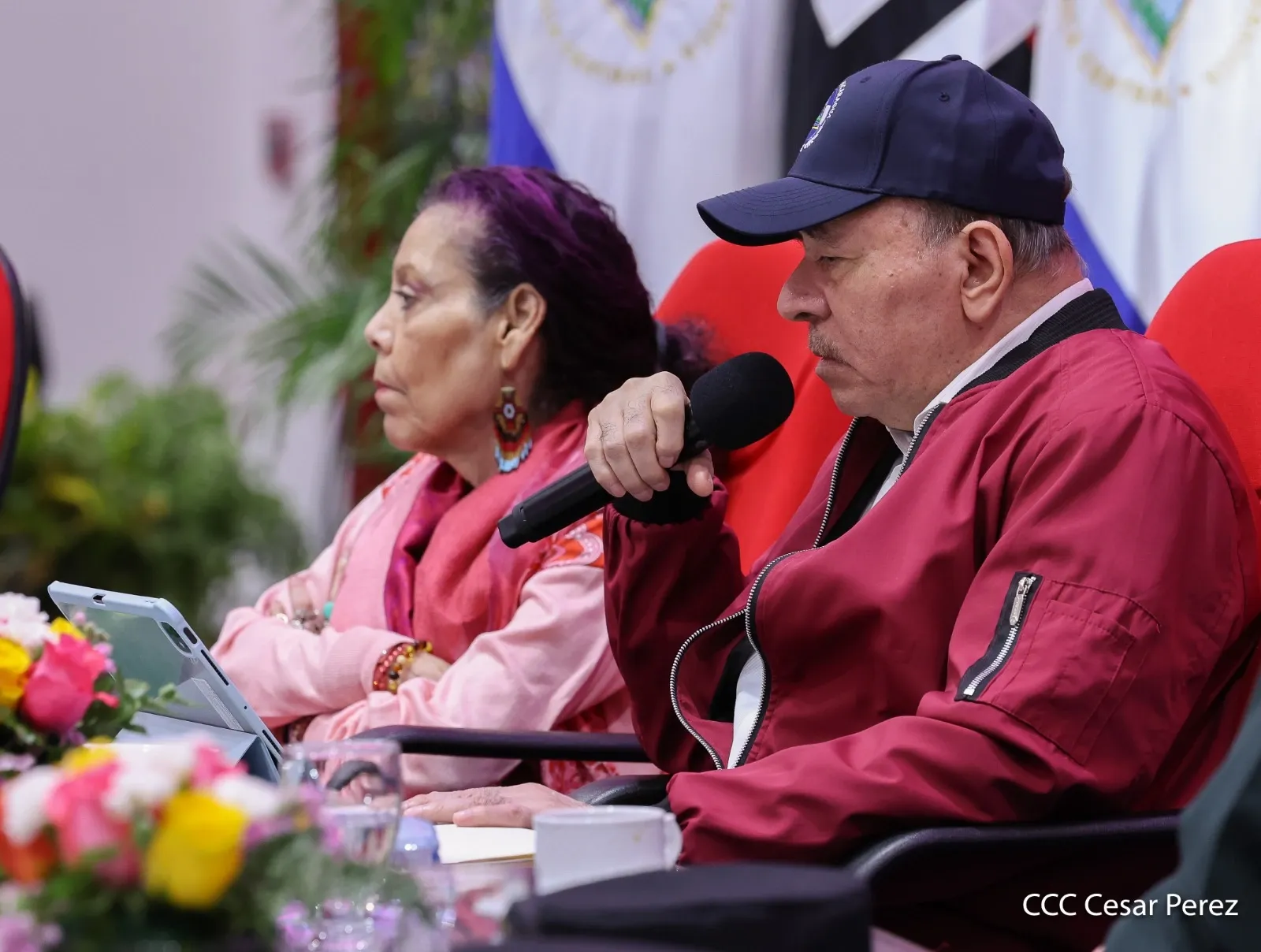 Acto del 47.º aniversario de fundación de la Fuerza Aérea y Defensa Antiaérea del Ejército de Nicaragua