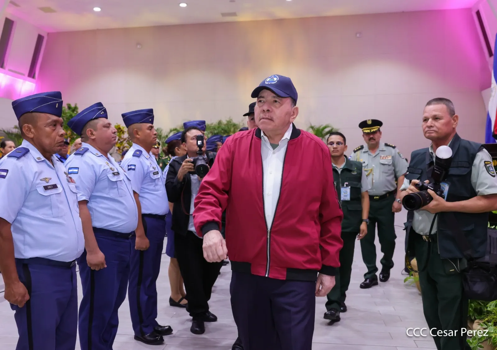 Acto del 47.º aniversario de fundación de la Fuerza Aérea y Defensa Antiaérea del Ejército de Nicaragua
