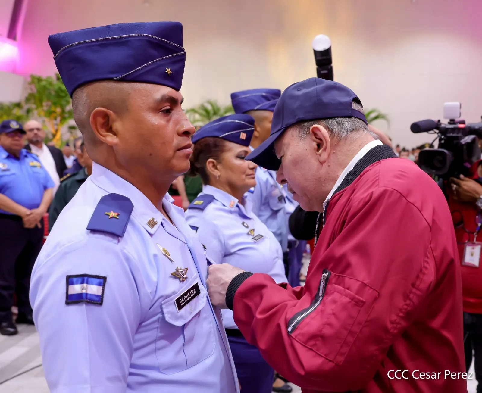 Acto del 47.º aniversario de fundación de la Fuerza Aérea y Defensa Antiaérea del Ejército de Nicaragua