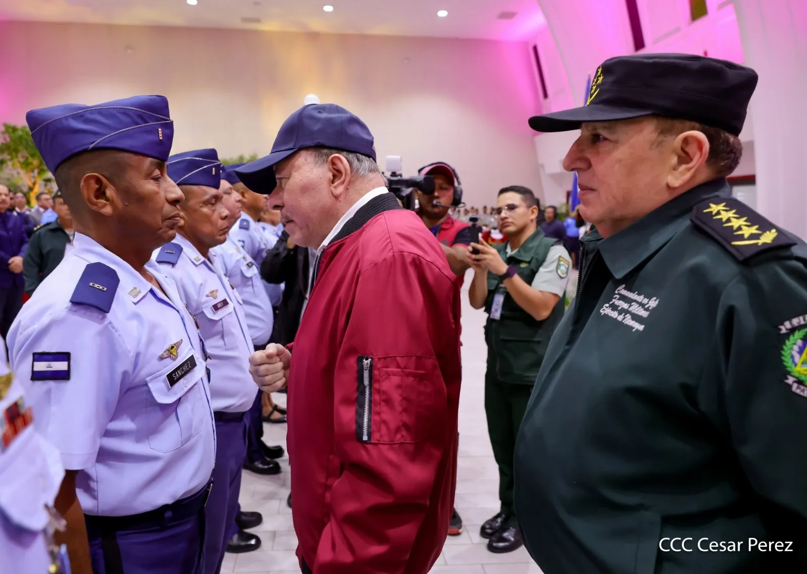 Acto del 47.º aniversario de fundación de la Fuerza Aérea y Defensa Antiaérea del Ejército de Nicaragua
