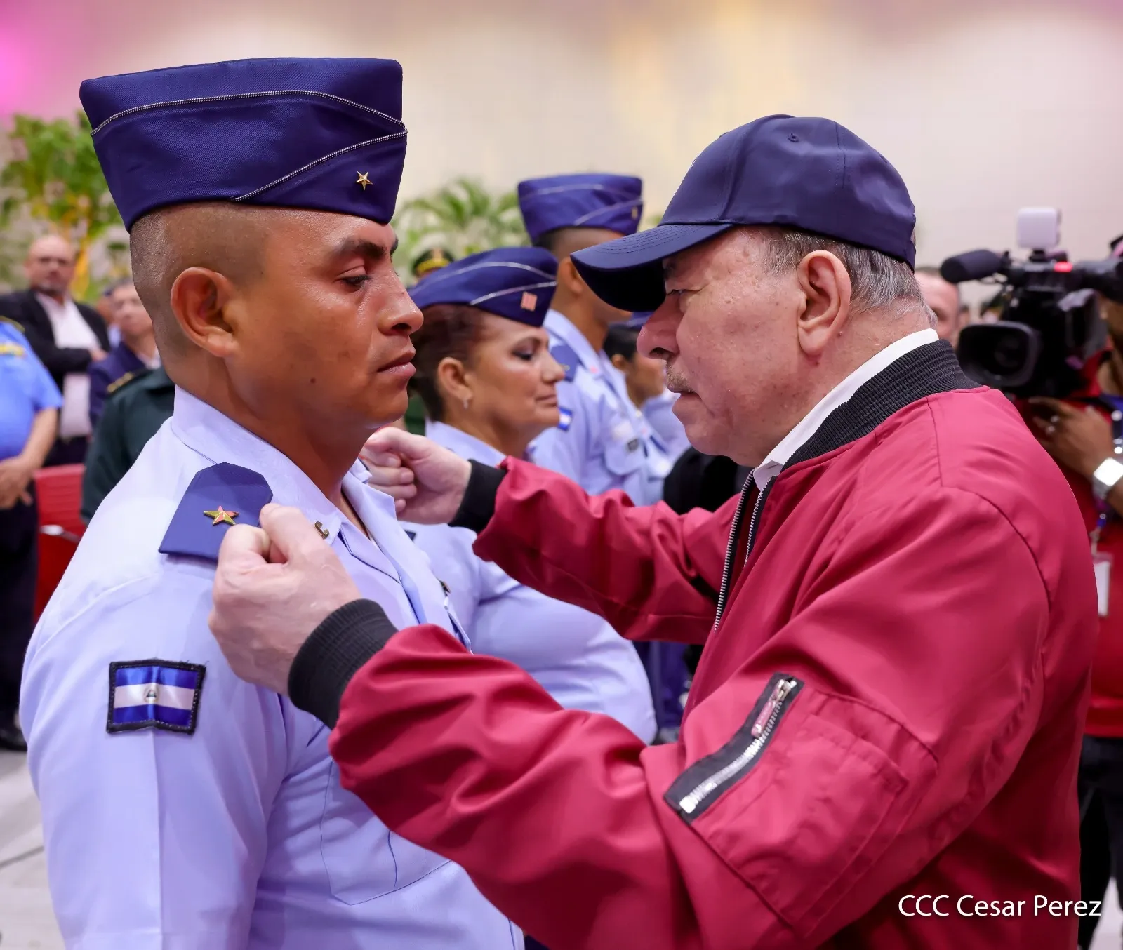 Acto del 47.º aniversario de fundación de la Fuerza Aérea y Defensa Antiaérea del Ejército de Nicaragua