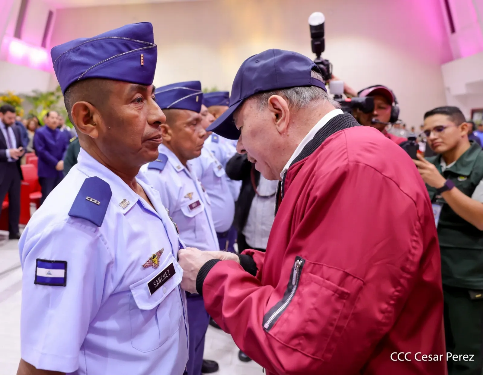 Acto del 47.º aniversario de fundación de la Fuerza Aérea y Defensa Antiaérea del Ejército de Nicaragua