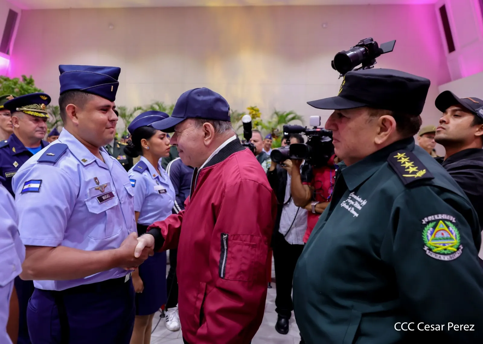 Acto del 47.º aniversario de fundación de la Fuerza Aérea y Defensa Antiaérea del Ejército de Nicaragua