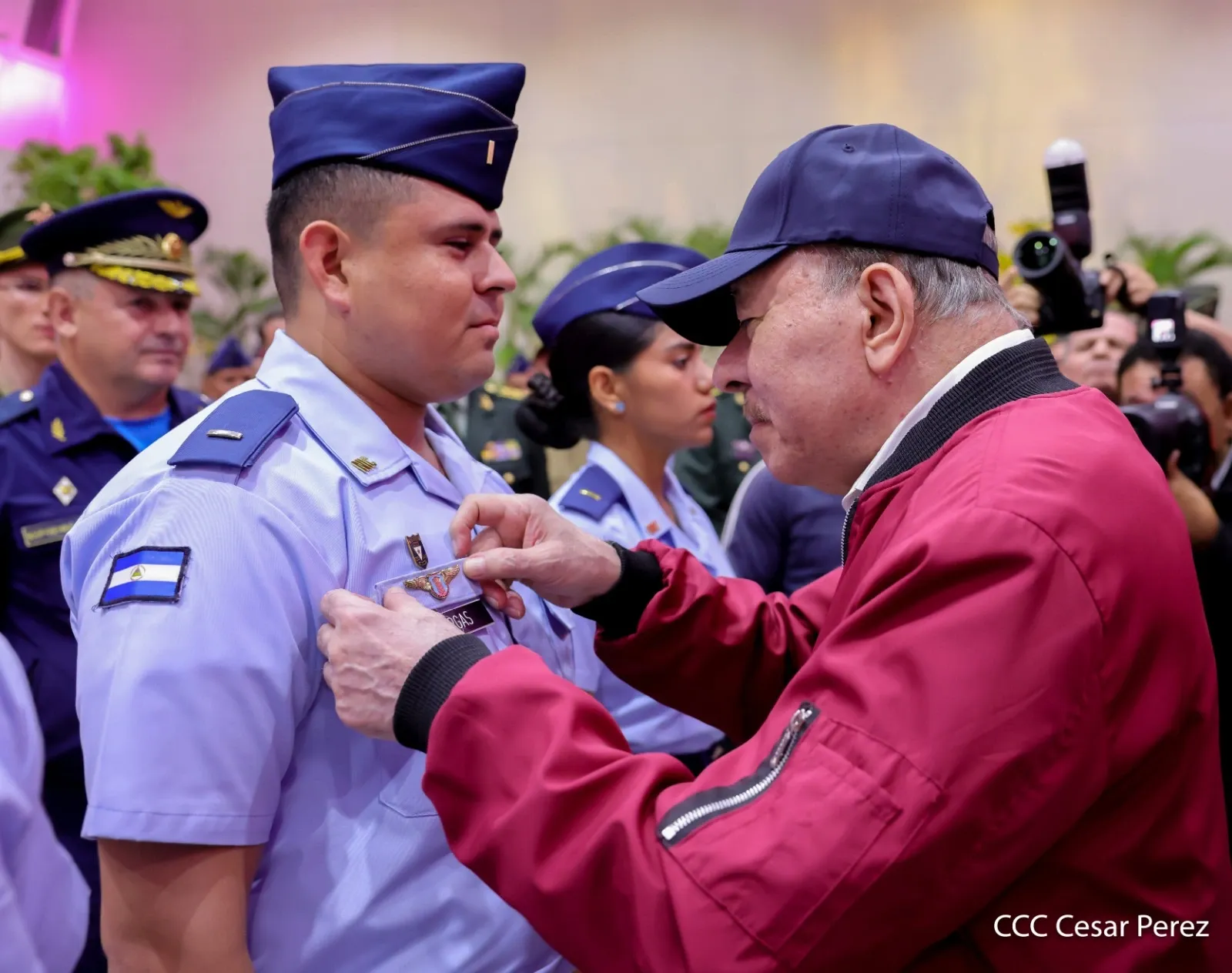 Acto del 47.º aniversario de fundación de la Fuerza Aérea y Defensa Antiaérea del Ejército de Nicaragua