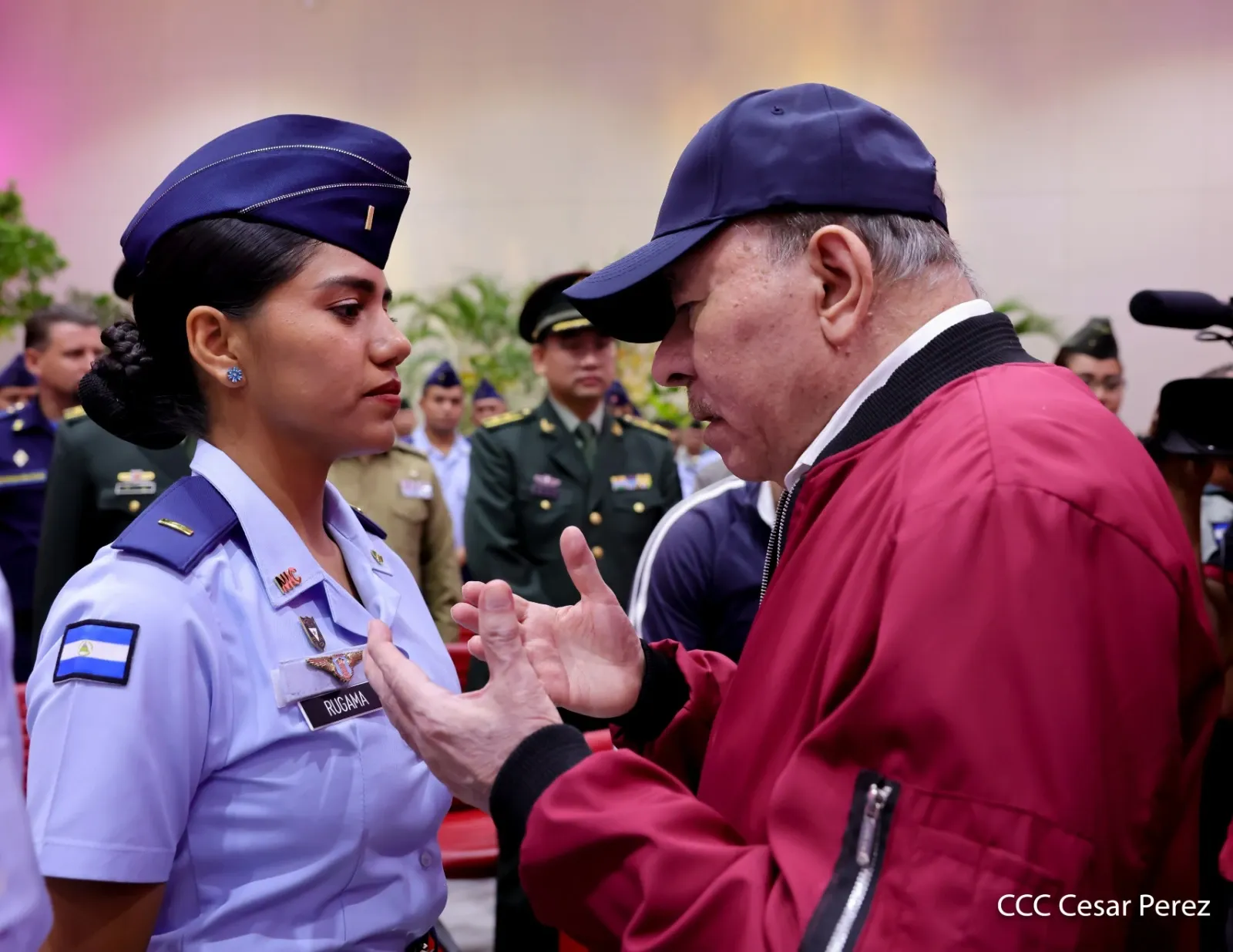 Acto del 47.º aniversario de fundación de la Fuerza Aérea y Defensa Antiaérea del Ejército de Nicaragua
