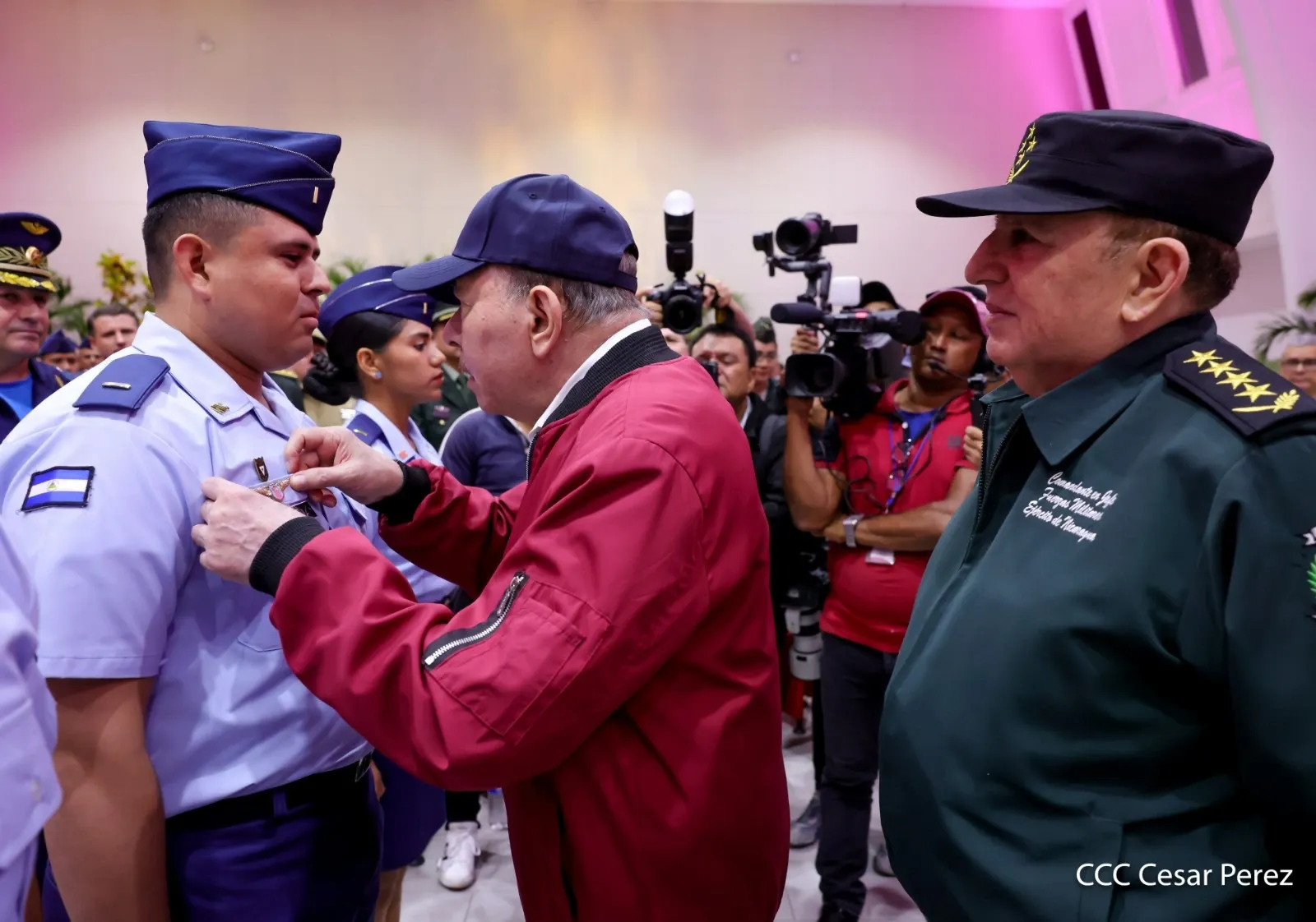 Acto del 47.º aniversario de fundación de la Fuerza Aérea y Defensa Antiaérea del Ejército de Nicaragua