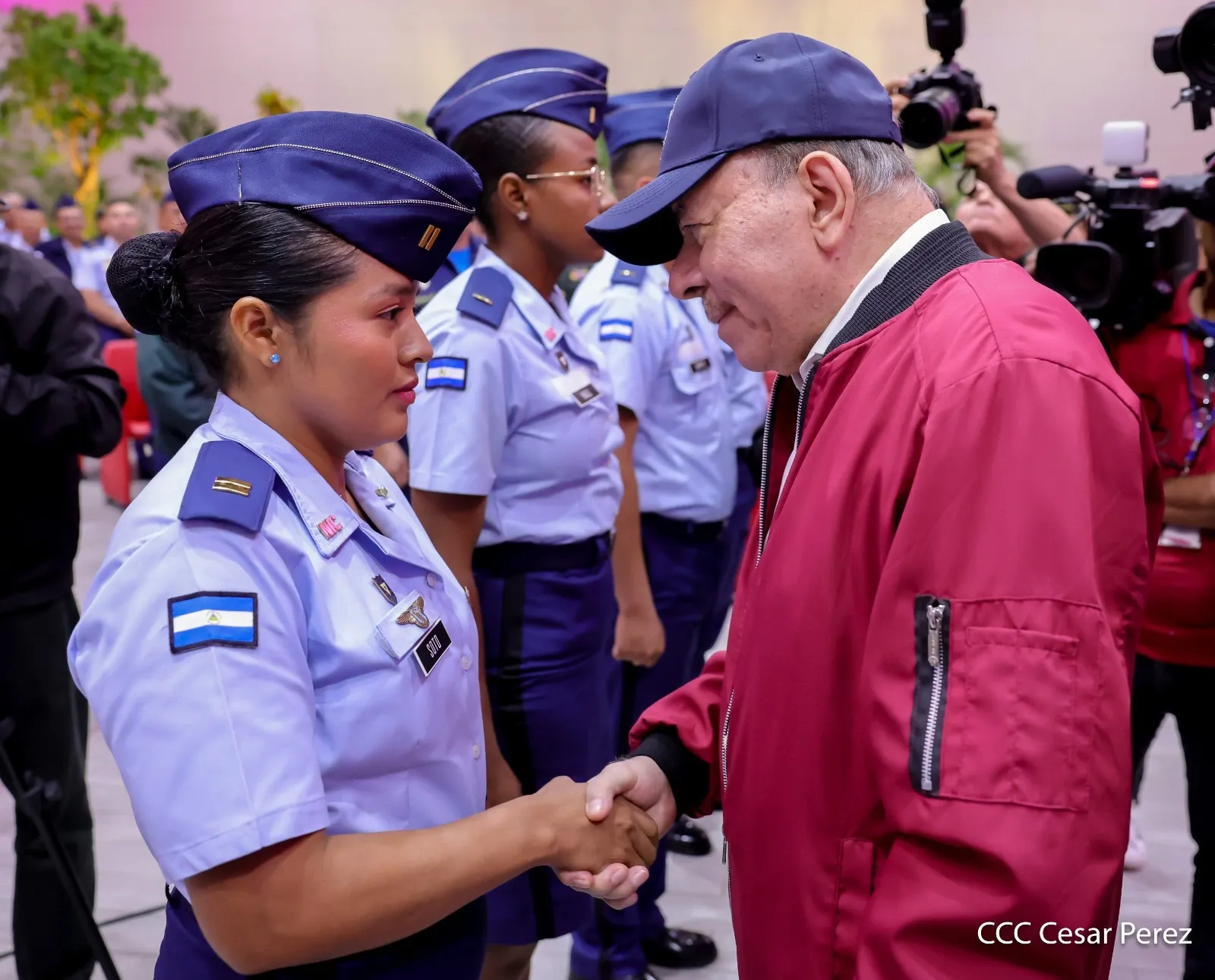 Acto del 47.º aniversario de fundación de la Fuerza Aérea y Defensa Antiaérea del Ejército de Nicaragua