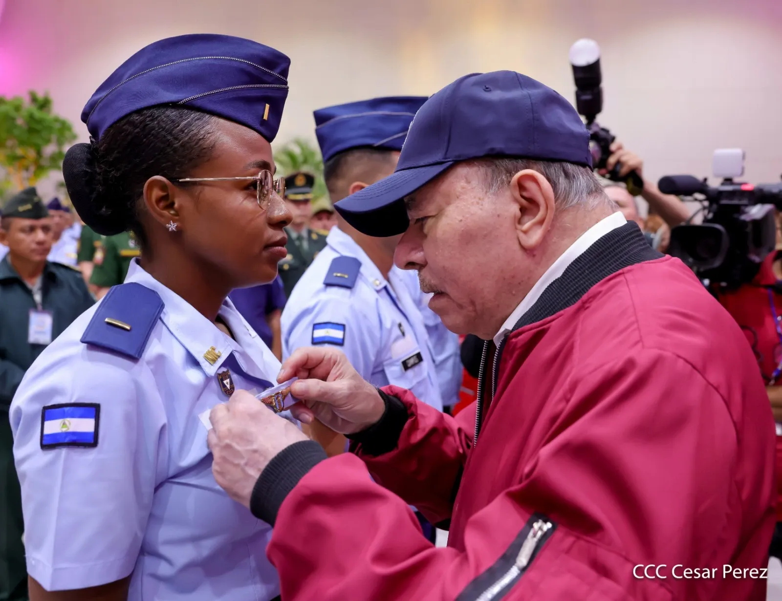 Acto del 47.º aniversario de fundación de la Fuerza Aérea y Defensa Antiaérea del Ejército de Nicaragua