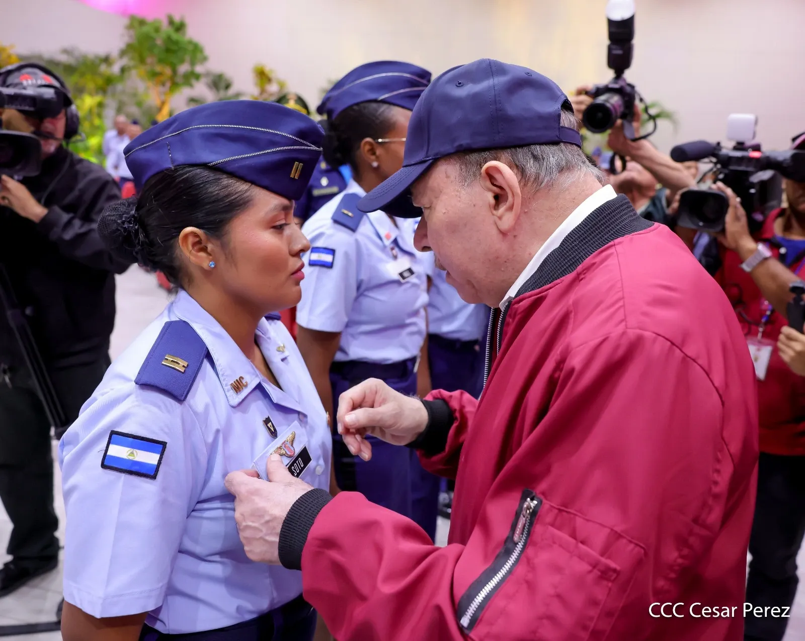 Acto del 47.º aniversario de fundación de la Fuerza Aérea y Defensa Antiaérea del Ejército de Nicaragua