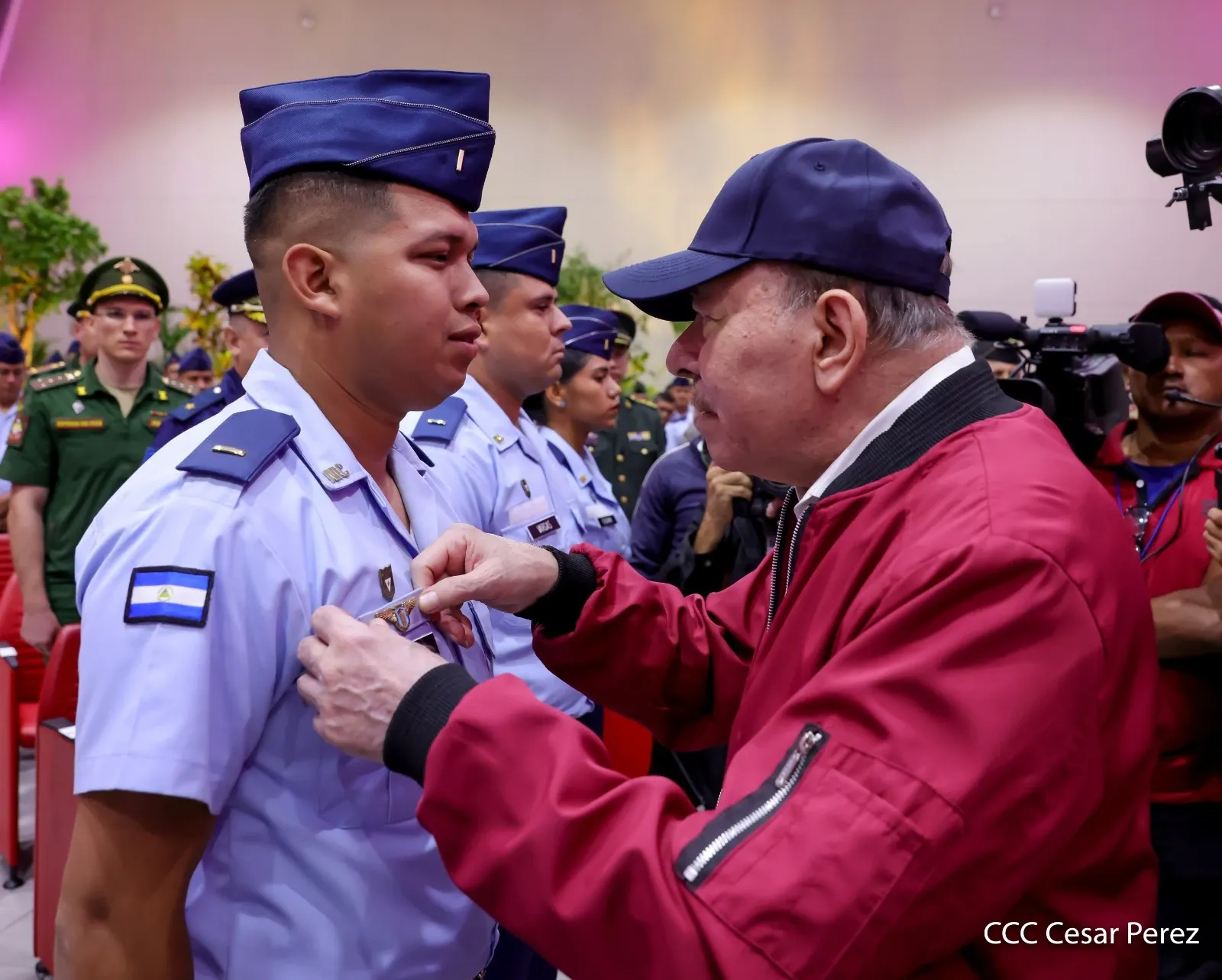 Acto del 47.º aniversario de fundación de la Fuerza Aérea y Defensa Antiaérea del Ejército de Nicaragua