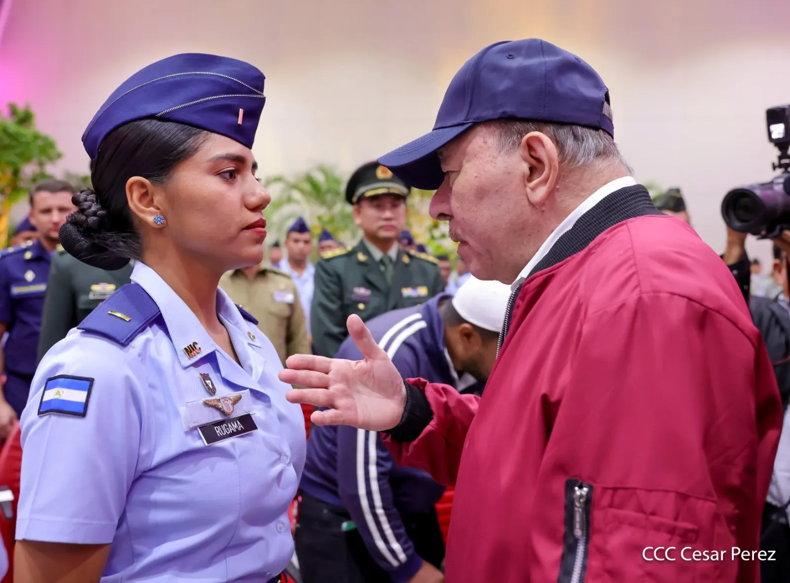 Acto del 47.º aniversario de fundación de la Fuerza Aérea y Defensa Antiaérea del Ejército de Nicaragua