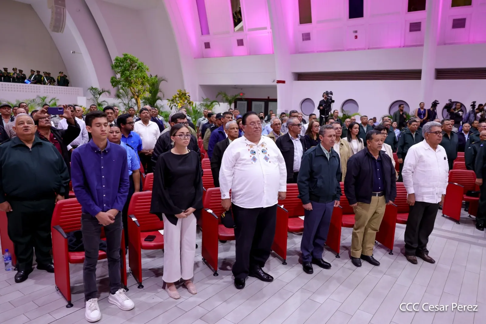 Acto del 47.º aniversario de fundación de la Fuerza Aérea y Defensa Antiaérea del Ejército de Nicaragua
