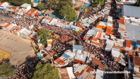Santo Domingo de Guzmán regresa a su morada en Las Sierritas
