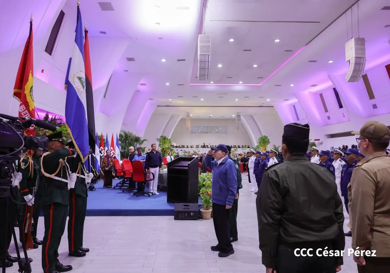 Acto del 46.º aniversario de fundación de la Fuerza Naval del Ejército de Nicaragua
