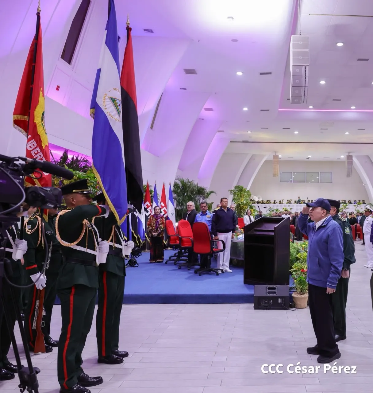 Acto del 46.º aniversario de fundación de la Fuerza Naval del Ejército de Nicaragua