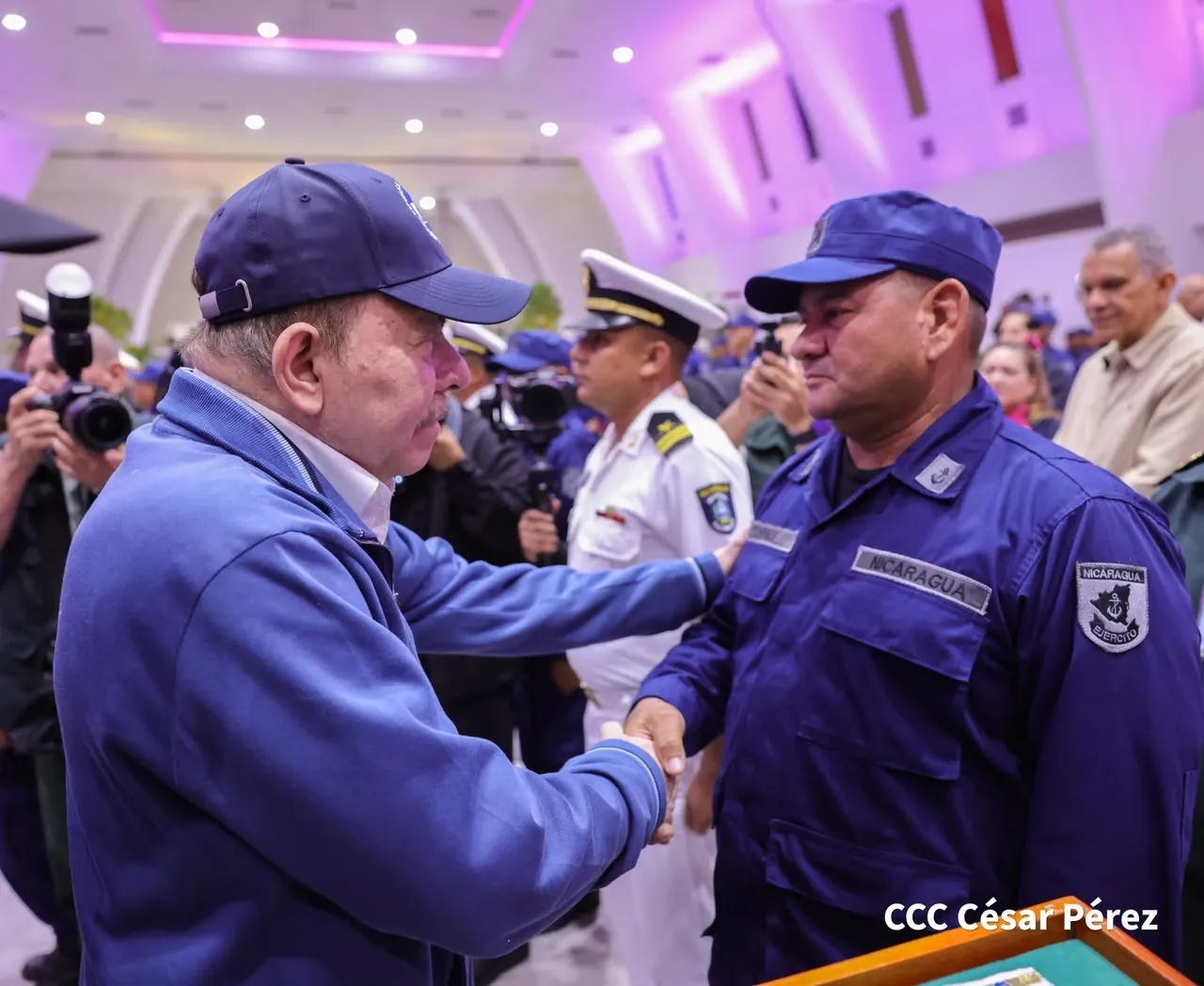 Acto del 46.º aniversario de fundación de la Fuerza Naval del Ejército de Nicaragua