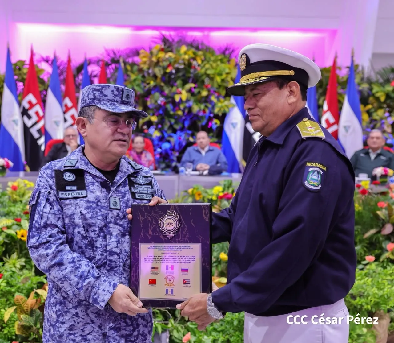 Acto del 46.º aniversario de fundación de la Fuerza Naval del Ejército de Nicaragua