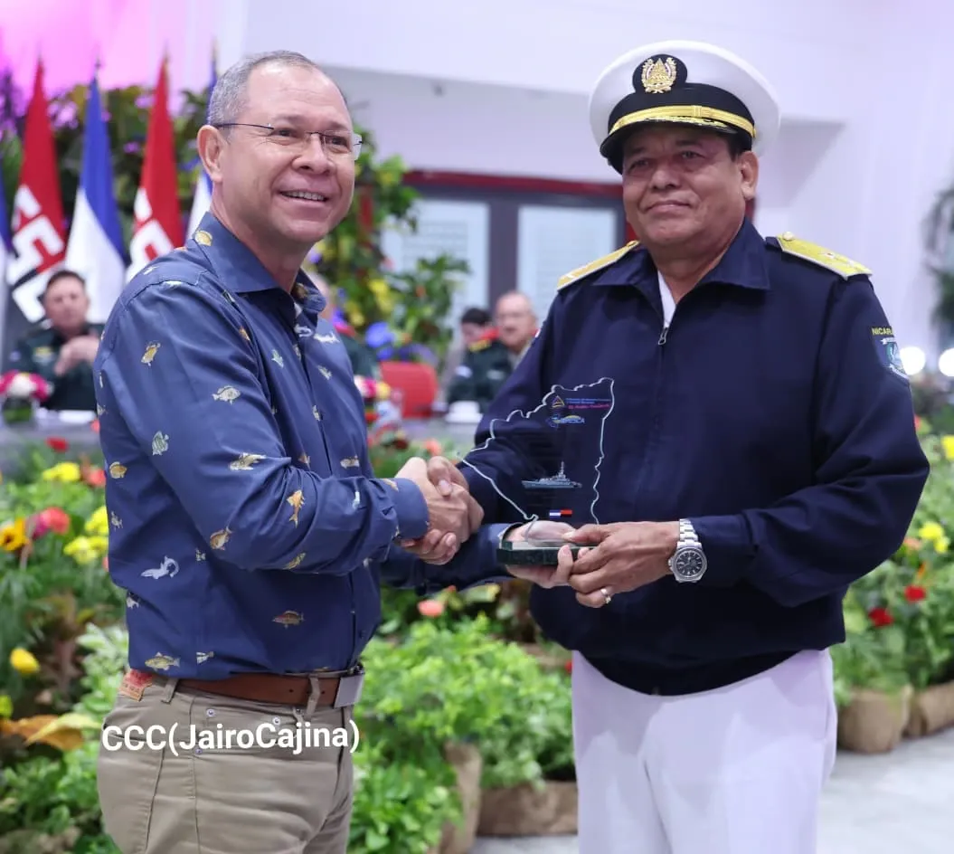Acto del 46.º aniversario de fundación de la Fuerza Naval del Ejército de Nicaragua