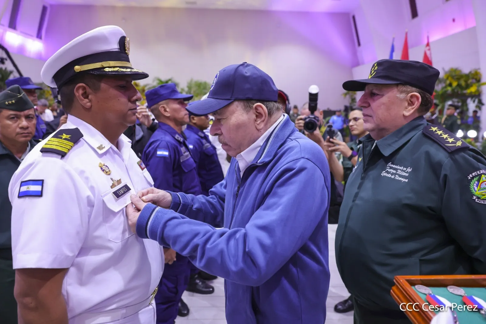 Acto del 46.º aniversario de fundación de la Fuerza Naval del Ejército de Nicaragua