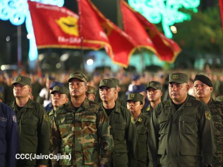 Acto del 47.° aniversario de fundación del Ejército de Nicaragua