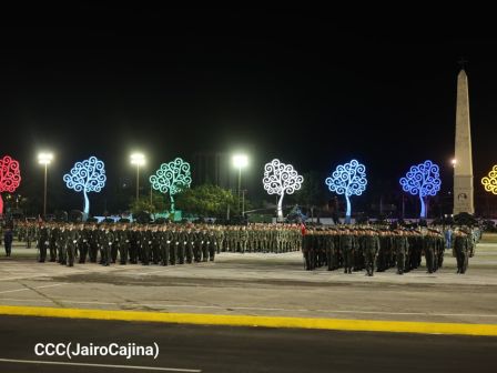 Acto del 47.° aniversario de fundación del Ejército de Nicaragua