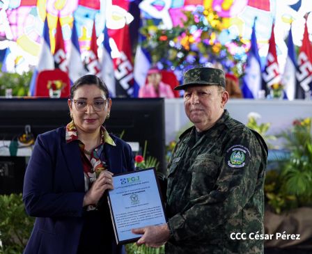 Acto del 47.° aniversario de fundación del Ejército de Nicaragua