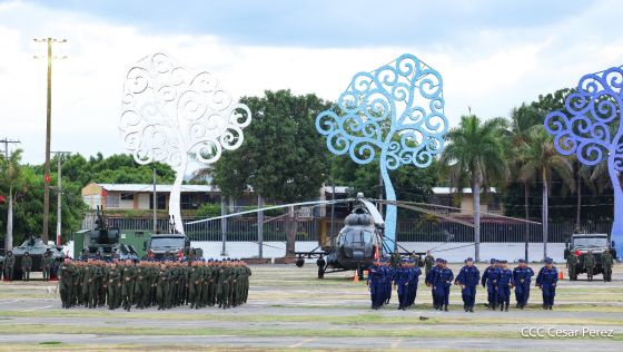 Acto del 47.° aniversario de fundación del Ejército de Nicaragua