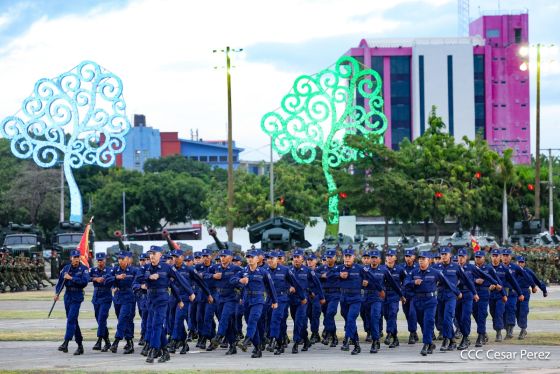 Acto del 47.° aniversario de fundación del Ejército de Nicaragua