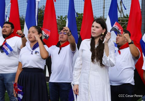 De Juventud Presidente a Juventud Presidente: Acto de recibimiento de la Antorcha Centroamericana en Managua