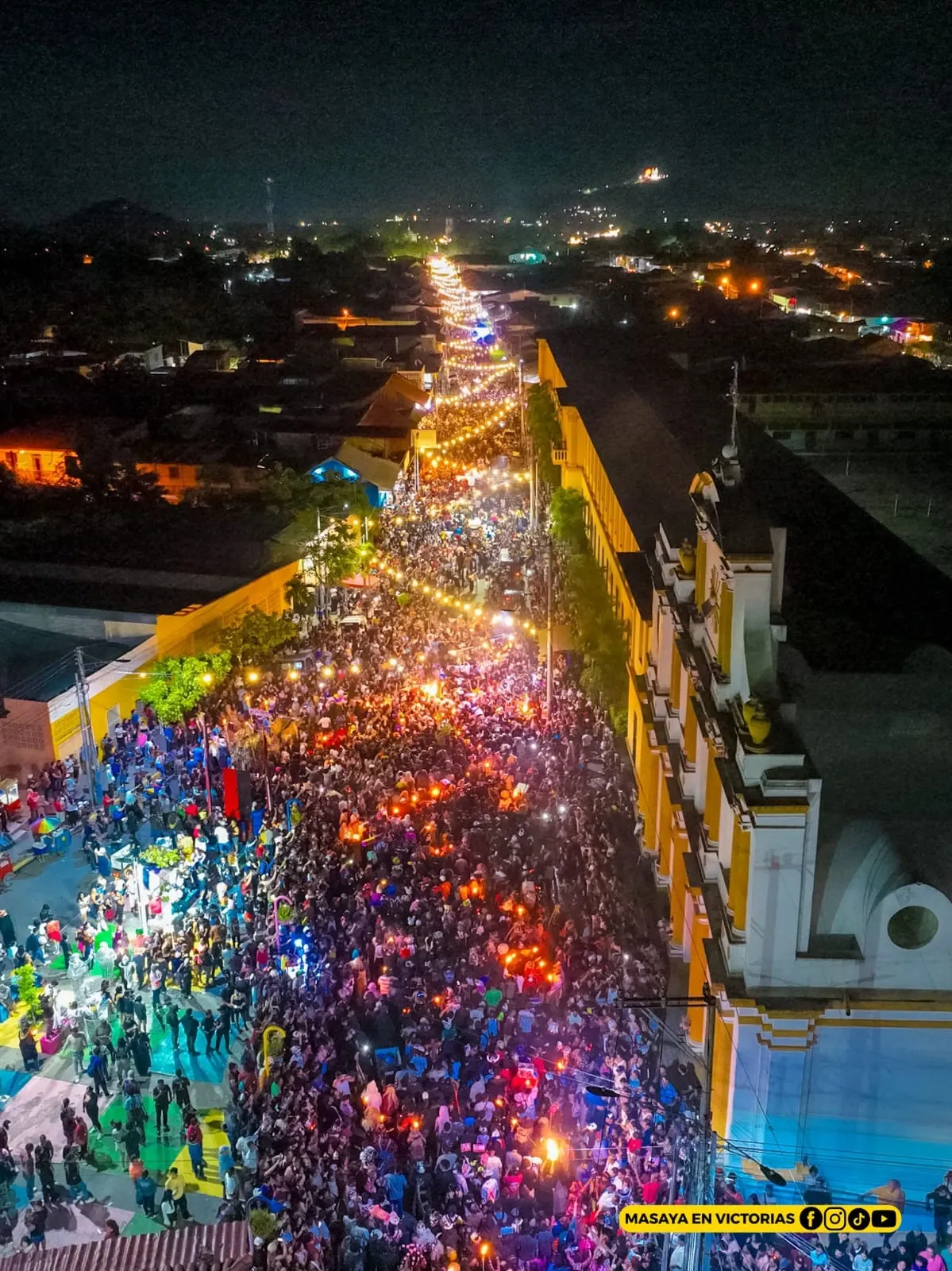 Los Agüizotes recorren Masaya en una noche de cultura y tradición