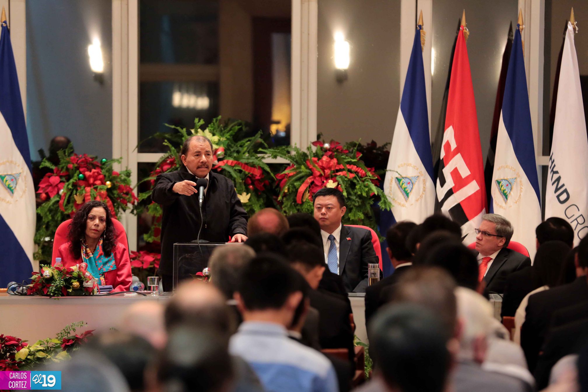 Daniel y Rosario celebran junto a Wang Jing inicio de Obras del Gran Canal por Nicaragua