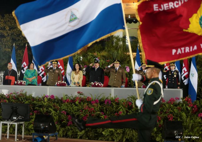 Daniel y Rosario conmemoran 81 Aniversario del Tránsito a la Inmortalidad de Sandino