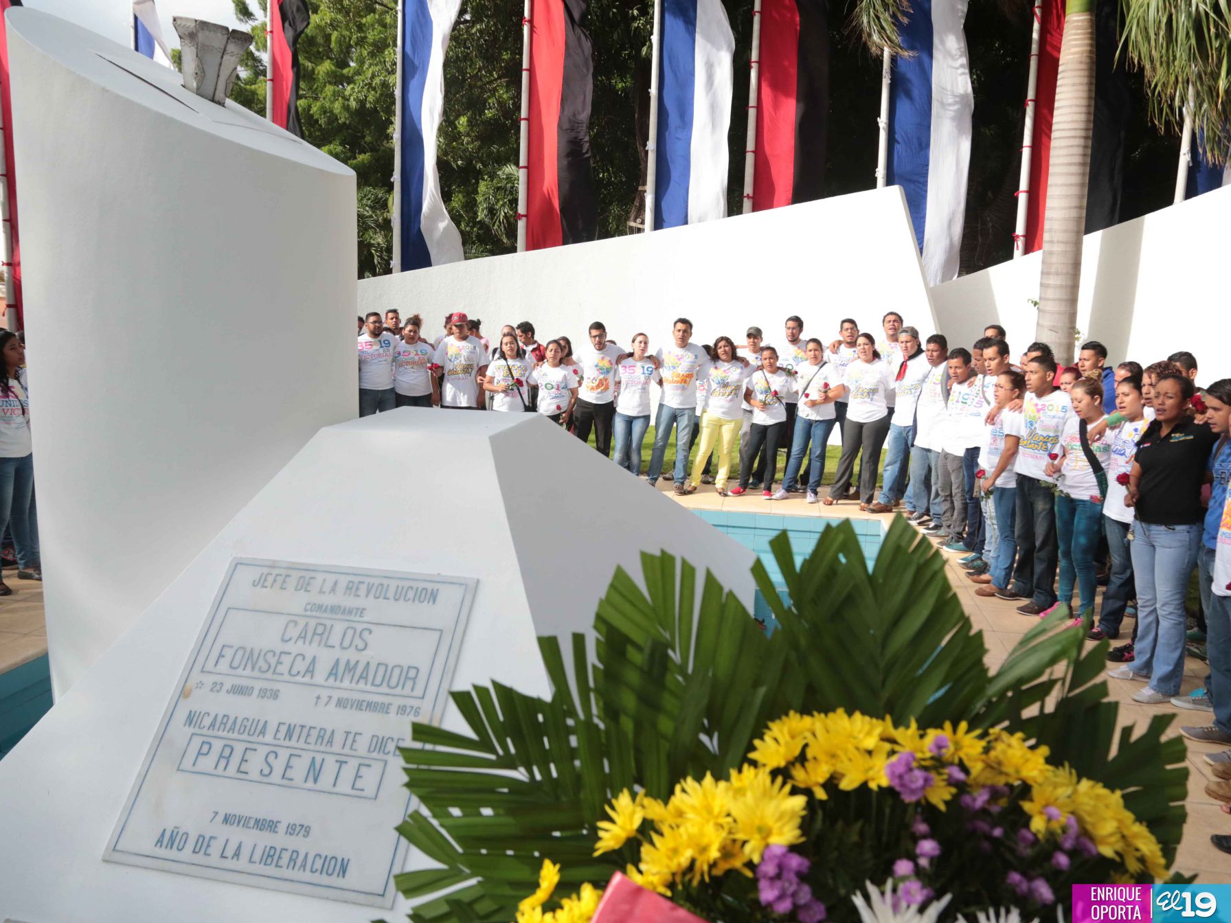 Rinden homenaje al Comandante Carlos Fonseca Amador en su 79 Aniversario de su Natalicio