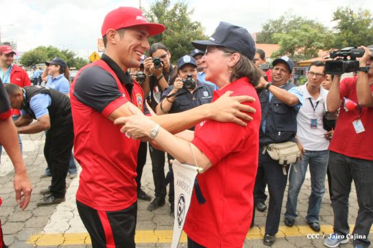 Comisionada Aminta Granera recibe al equipo del Walter Ferreti