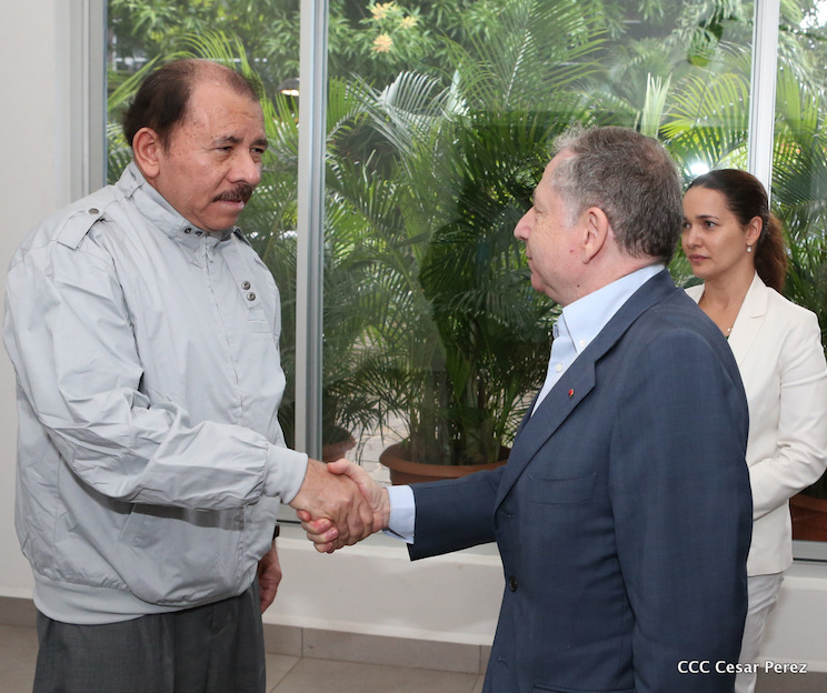 Presidente Daniel se re&uacute;ne con el presidente de la Federaci&oacute;n Internacional de Automovilismo
