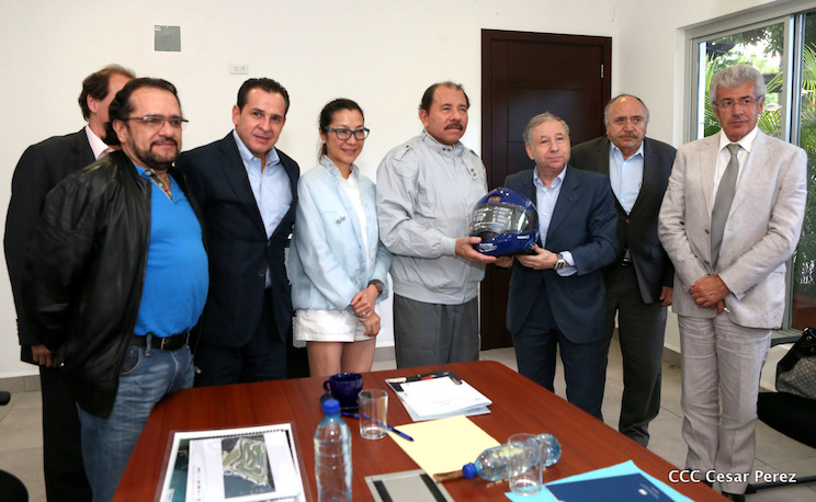 Presidente Daniel se re&uacute;ne con el presidente de la Federaci&oacute;n Internacional de Automovilismo
