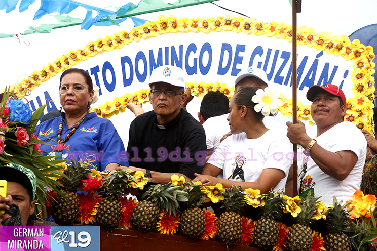 Santo Domingo llega a Managua en medio del júbilo de sus devotos