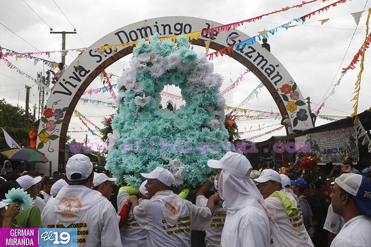 Santo Domingo llega a Managua en medio del júbilo de sus devotos