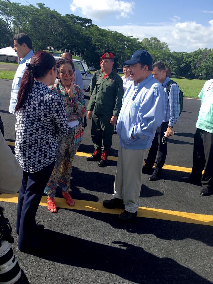 Despedida a Nicolás Maduro en Aeropuerto Augusto C. Sandino