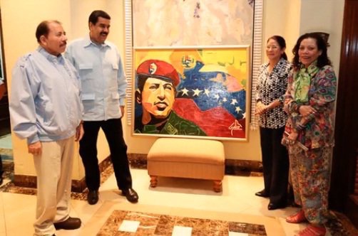 Nicolás Maduro se reúne con Daniel Ortega y Rosario Murillo