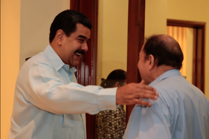 Saludo de Nicolás Maduro al Comandante Daniel Ortega
