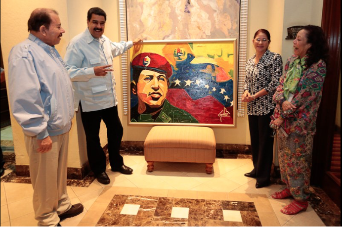 Nicolás Maduro se reúne con Daniel Ortega y Rosario Murillo
