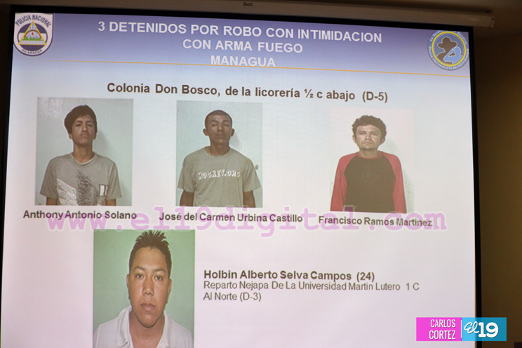 Polic&iacute;a esclarece 6 casos de robo con intimidaci&oacute;n en 24 horas