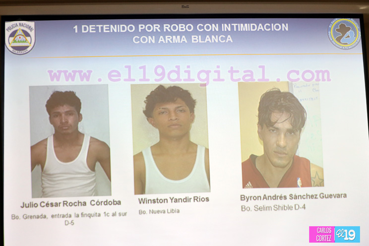 Polic&iacute;a esclarece 6 casos de robo con intimidaci&oacute;n en 24 horas