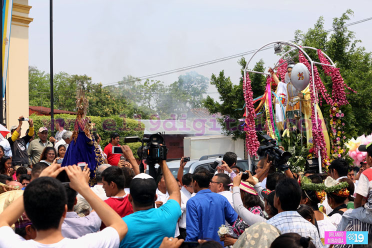 Virgen del Trono concluye histórica visita a Masaya