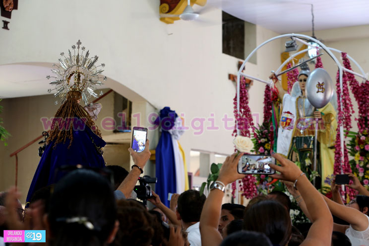 Virgen del Trono concluye histórica visita a Masaya